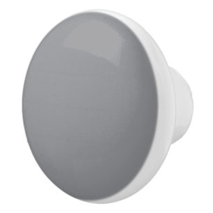Grey Chiseled Stone Solid Colour Print, Neutral Ceramic Knob