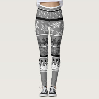 Grey Christmas Leggings