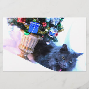 Grey Christmas Stationery