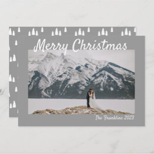 Grey Christmas Tree Card