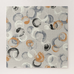 Grey Circles: Simple Seamless Pattern Jigsaw Puzzle