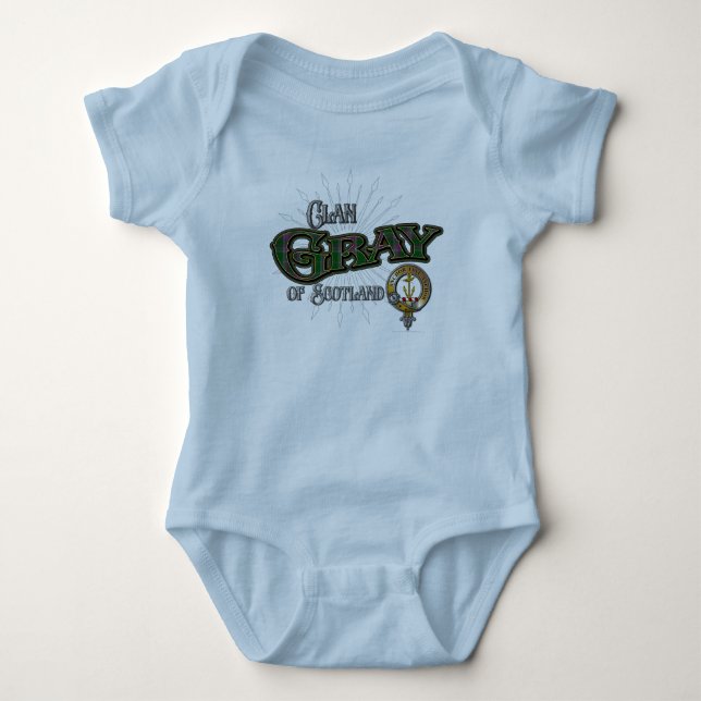 Grey Clan Baby Bodysuit (Front)