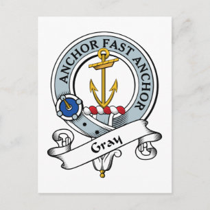 Grey Clan Badge Postcard