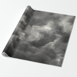 GREY CLOUDS IN SKY  WRAPPING PAPER