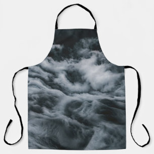 Grey clouds painting apron
