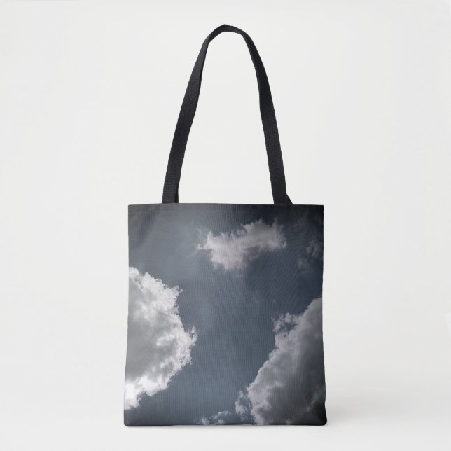 Grey clouds tote bag (Front)