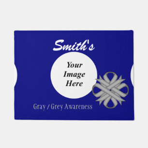 Grey Clover Ribbon Template by Kenneth Yoncich Doormat