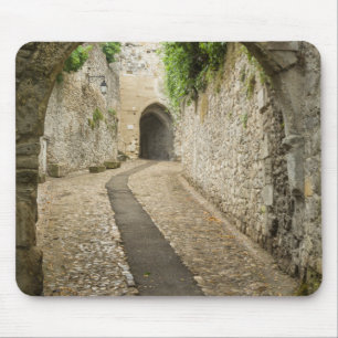 Grey Cobblestone street, France Mouse Mat