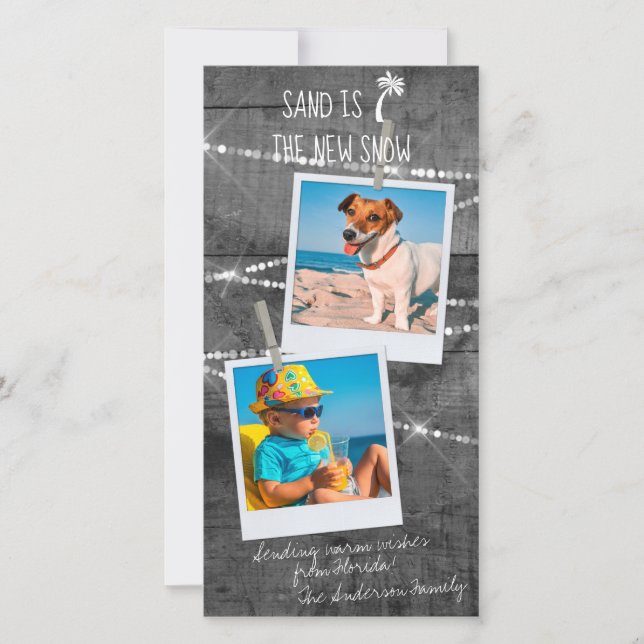 Grey Colour Pop Photo Tropical Florida Holiday Car (Front)