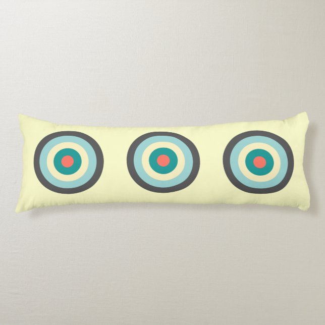 Grey Combination Bullseye Body Cushion (Front)