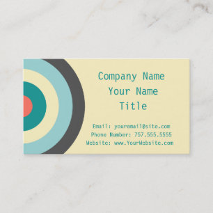 Grey Combination Bullseye by Shirley Taylor Business Card