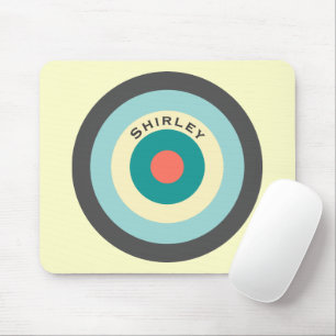 Grey Combination Bullseye by Shirley Taylor Mouse Mat