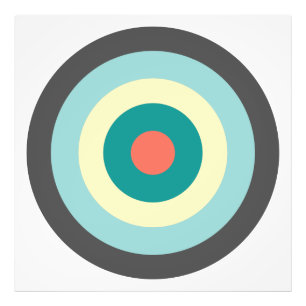 Grey Combination Bullseye by Shirley Taylor Photo Print