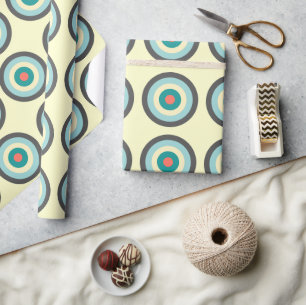 Grey Combination Bullseye by Shirley Taylor Wrapping Paper