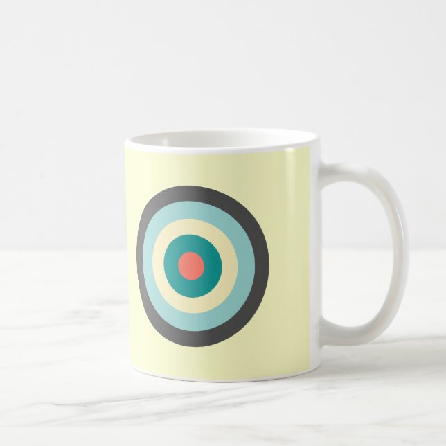 Grey Combination Bullseye Coffee Mug (Right)