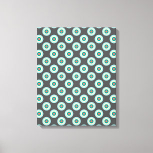 Grey Combination Circles by Shirley Taylor Canvas Print