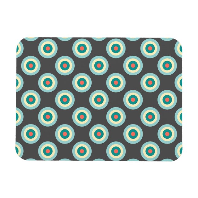 Grey Combination Circles by Shirley Taylor Magnet (Horizontal)