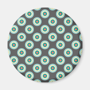 Grey Combination Circles by Shirley Taylor Magnet