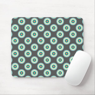 Grey Combination Circles by Shirley Taylor Mouse Mat