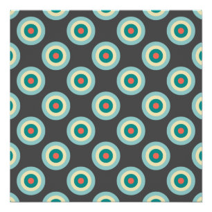Grey Combination Circles by Shirley Taylor Poster
