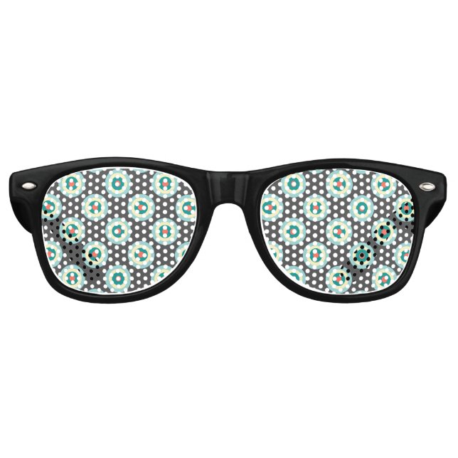 Grey Combination Circles by Shirley Taylor Retro Sunglasses (Front)