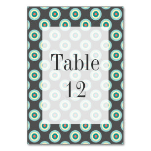 Grey Combination Circles by Shirley Taylor Table Number