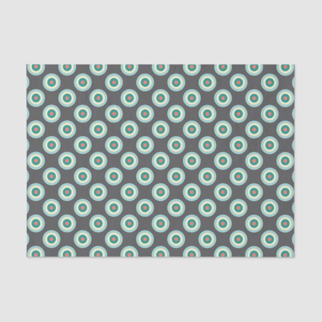 Grey Combination Circles by Shirley Taylor Tissue Paper (Front)