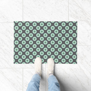 Grey Combination Circles Doormat