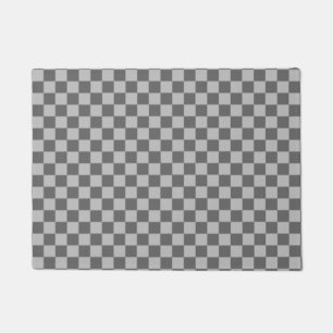 Grey Combination Classic Checkerboard by STaylor Doormat