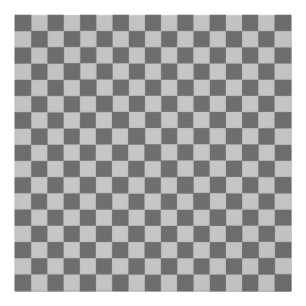 Grey Combination Classic Chequerboard by STaylor Photo Print