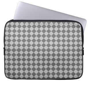Grey Combination Diamond Pattern by Shirley Taylor Laptop Sleeve