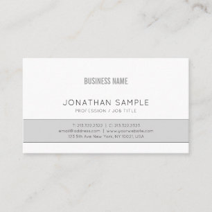 Grey Company Plain Professional Elegant Design Business Card