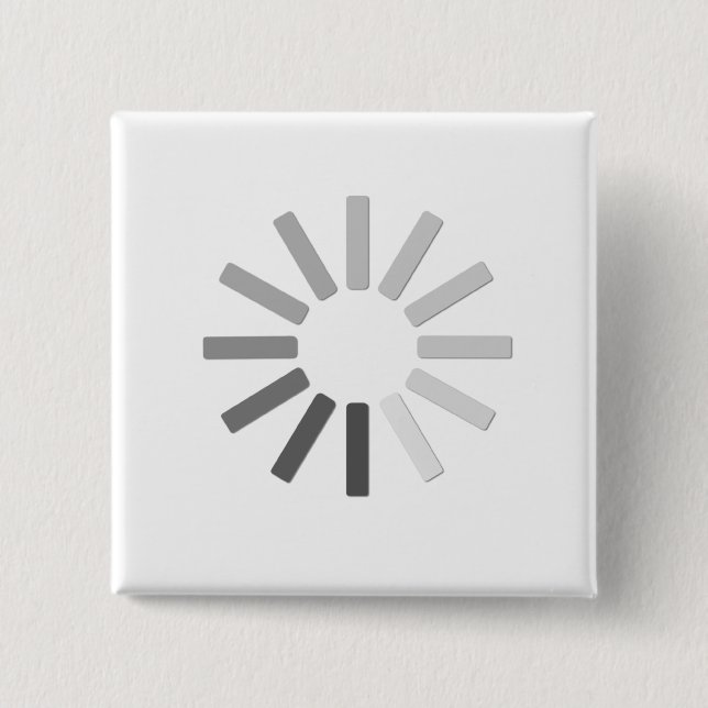 grey computer loading symbol button (Front)