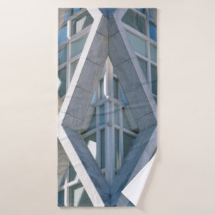 Grey concrete building at daytime bath towel