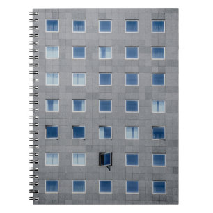 Grey concrete building photography notebook