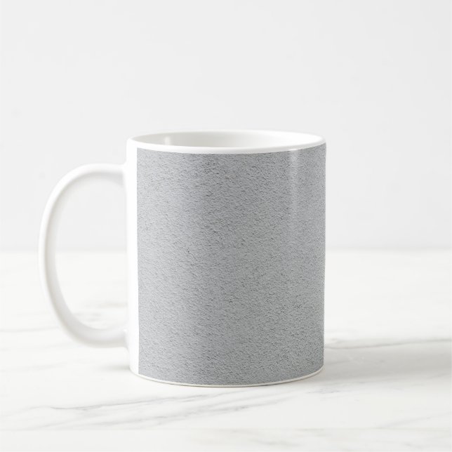 Grey concrete painted wall coffee mug (Left)