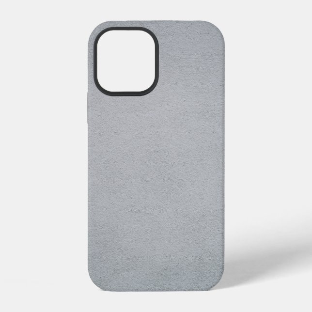 Grey concrete painted wall iPhone case (Back)