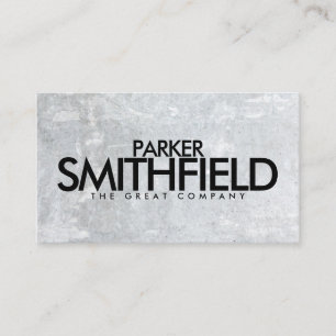 Grey Concrete Stone Business Card