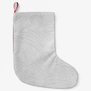 Grey concrete surface small christmas stocking