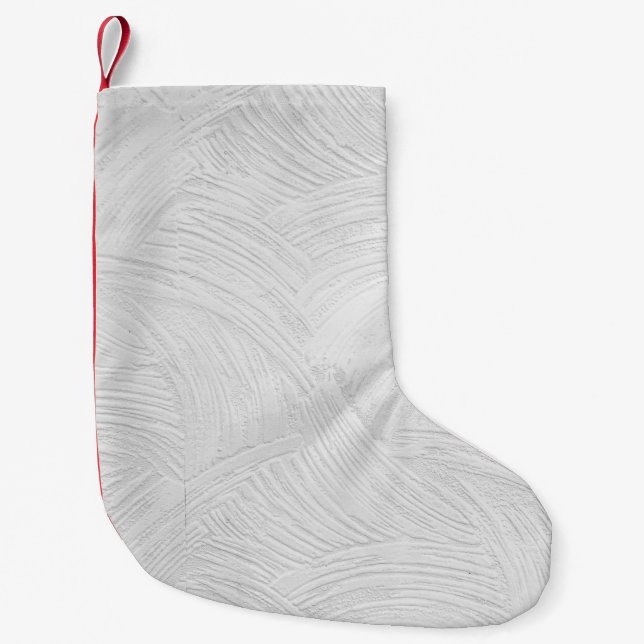 Grey concrete surface small christmas stocking (Front)