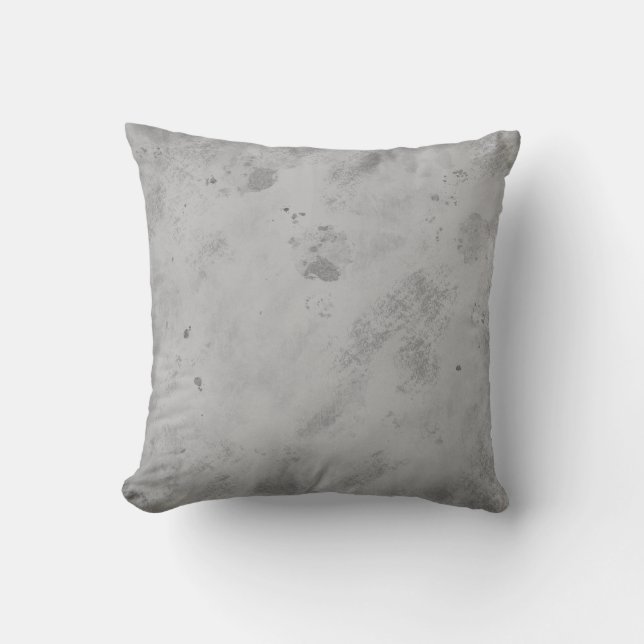 Grey Concrete Texture Background Rustic Distressed Cushion (Front)