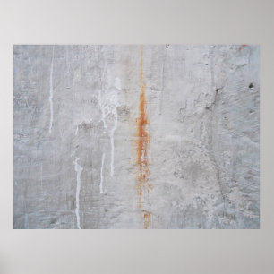 Grey concrete wall poster