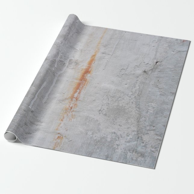 Grey concrete wall wrapping paper (Unrolled)