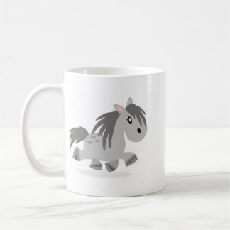 Grey Connemara Pony Cartoon Mug