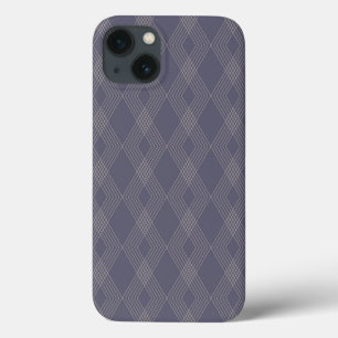 Grey, cool, trendy, simple, modern zig zag pattern iPhone 13 case