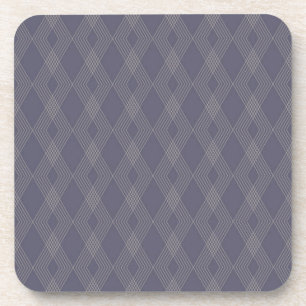 Grey, cool, trendy, simple, modern zig zag pattern coaster