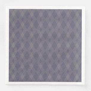 Grey, cool, trendy, simple, modern zig zag pattern napkin