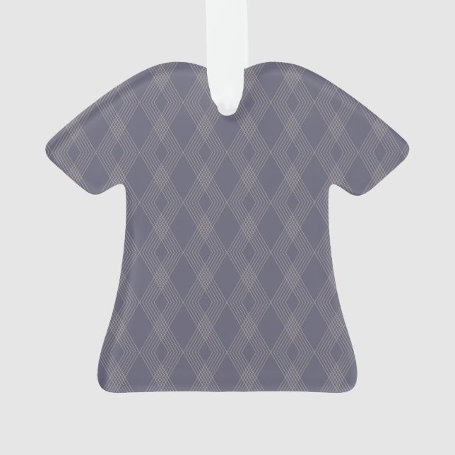 Grey, cool, trendy, simple, modern zig zag pattern ornament (Back)