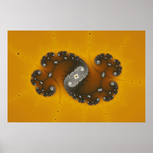 Grey Creature - Fractal Poster (Front)