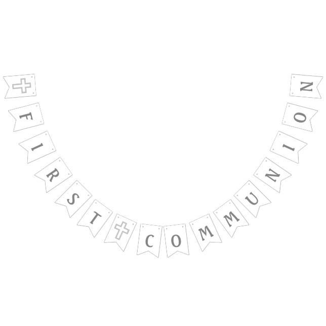 Grey Cross First Communion Banner (All)